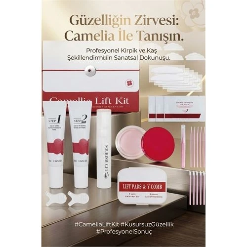 Kamelya Sisteamin Kore Tipi Yapıştırıcısız Kirpik Lifting Kiti  60 gün - 10 Dakikada İşlem 722964 ürün görseli 1