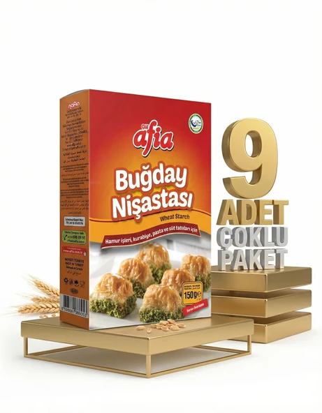 Afia Buğday Nişastası 9x150 Gr ürün görseli 1