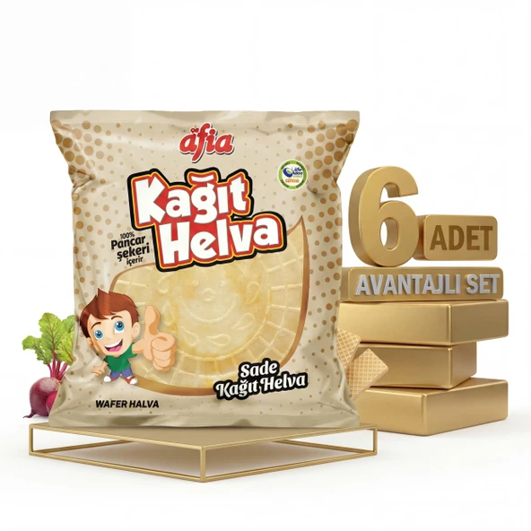 Afia Sade Kağıt Helva 6x45 Gr ürün görseli 1