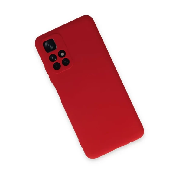 Xiaomi Redmi Note 11t Kılıf Nano İçi Kadife Silikon - Kırmızı ürün görseli 1