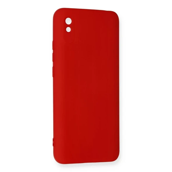 Xiaomi Redmi 9a Kılıf Nano İçi Kadife Silikon - Kırmızı ürün görseli 1