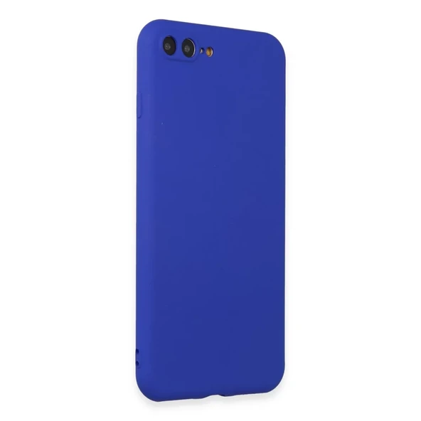 İphone 7 Plus Kılıf First Silikon - Koyu Mavi - Resim 2
