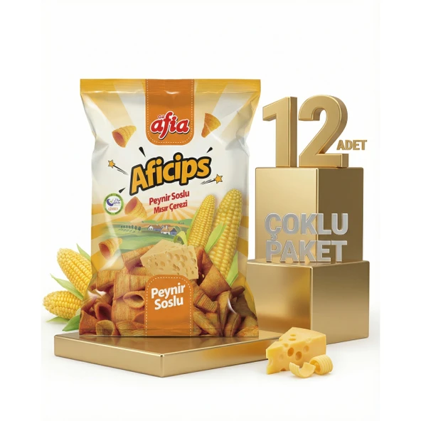 Afia Aficips Peynirli Mısır Cips 12x50 Gr ürün görseli 1