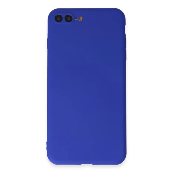 İphone 7 Plus Kılıf First Silikon - Koyu Mavi - Resim 3