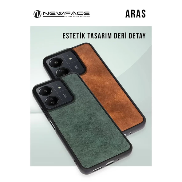 İphone 15 Kılıf Aras Deri Kapak - Kırmızı ürün görseli 1