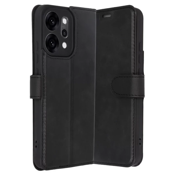 Oppo Reno 14 Trend S Plus Kapaklı Kılıf - Siyah ürün görseli 1