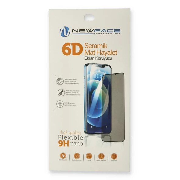 İphone 14 Pro Max 6d Mat Seramik Hayalet Nano Ekran Koruyucu ürün görseli 1