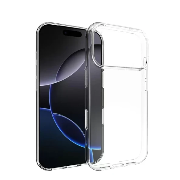 İphone 17 Pro Lüx Şeffaf Silikon - Şeffaf ürün görseli 1
