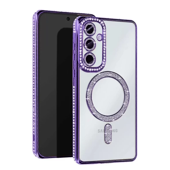 Samsung Galaxy A26 Joke Simli Magneticsafe Kılıf - Derin Mor ürün görseli 1