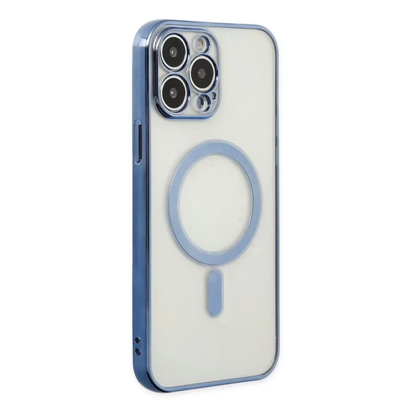 İphone 14 Pro Kılıf Magneticsafe Lazer Silikon - Sierra Blue ürün görseli 1