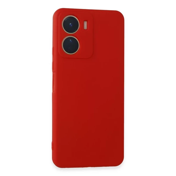 Vivo Y16 Kılıf First Silikon - Kırmızı ürün görseli 1