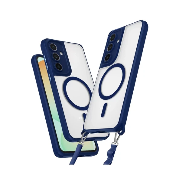 Samsung Galaxy S23 Fe Kılıf Enka Magsafe Silikon Kılıf - Lacivert ürün görseli 1