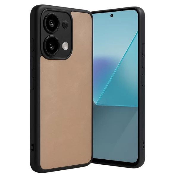 Xiaomi Redmi Note 13 Pro 5g Kılıf Aras Deri Kapak - Pudra ürün görseli 1