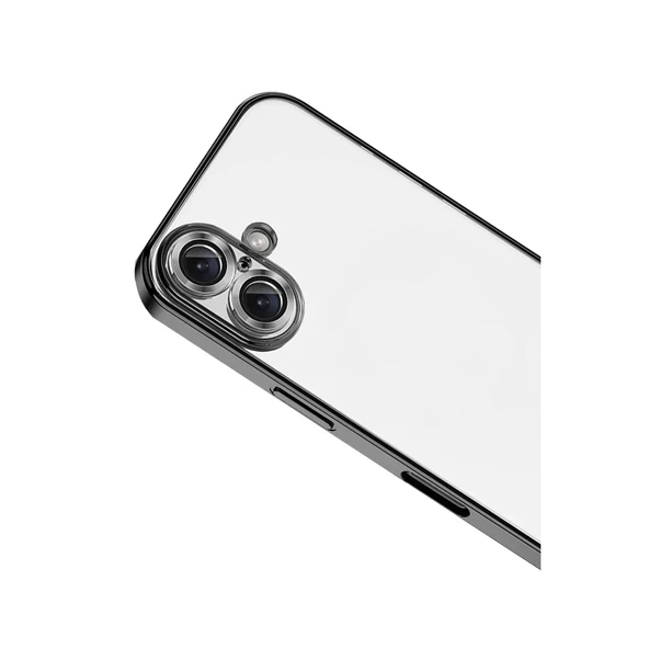 İphone 17 Razer Lensli Silikon - Siyah - Resim 3