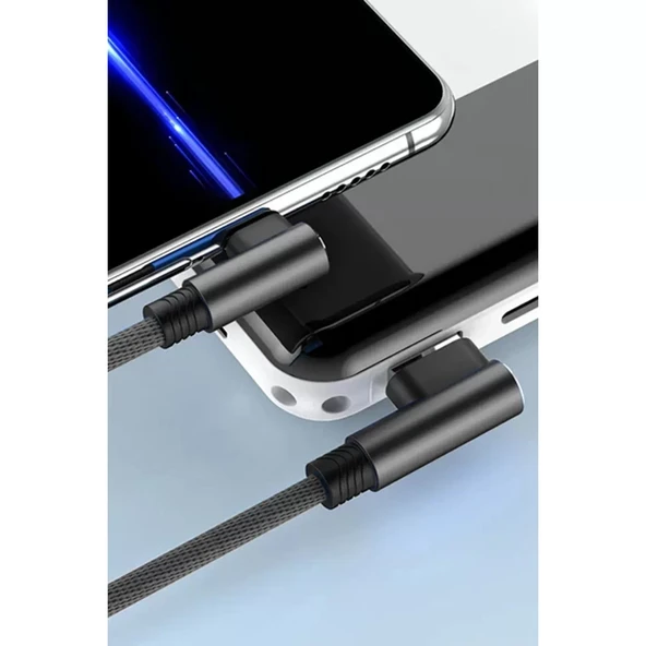 Usb To Lightning 3m 2.4a Kablo - Siyah - Resim 3