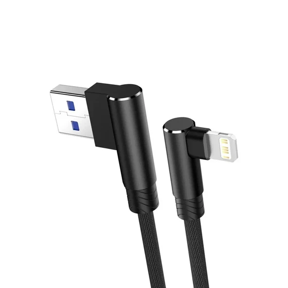 Usb To Lightning 3m 2.4a Kablo - Siyah - Resim 2