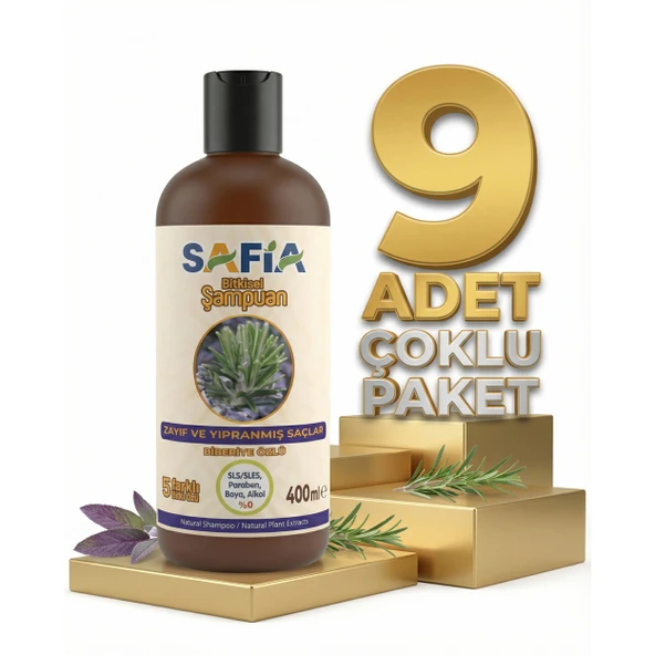 Safia Zayıf Ve Kırılgan Saçlar İçin Şampuan 9x400 Ml ürün görseli 1