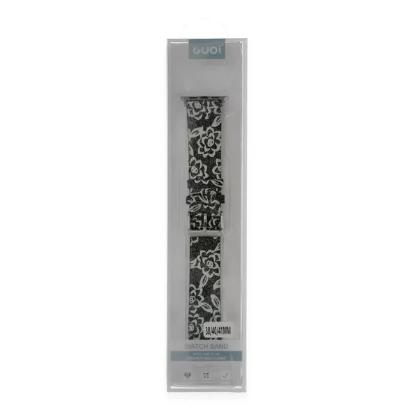 Watch 38mm Creeper Desenli Kordon - Siyah - Resim 4