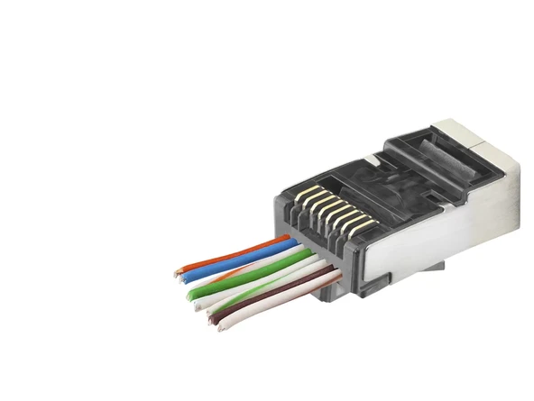 Cat6E Ez Rj45 Metal Konnektör 100 Adet Plastik Kutu - Siyah ND2418 ürün görseli 1
