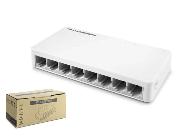 Gigabit Ethernet Switch 8 Port - Beyaz HDX1365 ürün görseli 1