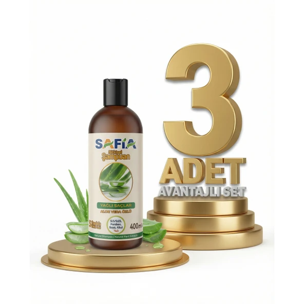 Safia Yağlı Saçlar İçin Şampuan 3x400 Ml ürün görseli 1