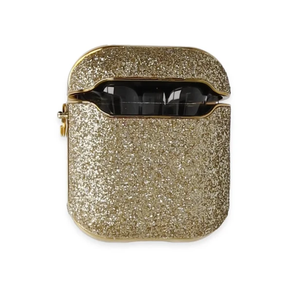 Airpods 2 (2.nesil) Spell Simli Kılıf - Gold ürün görseli 1