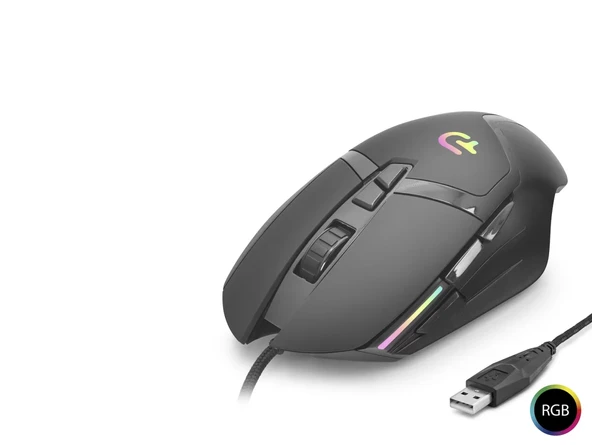 G402 Gaming Mouse 7200 Dpi 7 Tuş 1000 Hz Rgb - Siyah ürün görseli 1