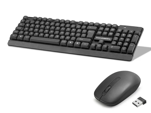 Kablosuz Klavye Ve Mouse Seti - Siyah HD843 ürün görseli 1