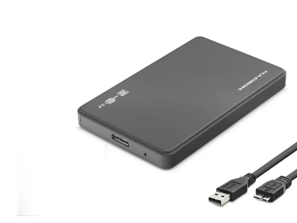 2.5 Sata Hdd/Ssd Harici Disk Kutusu Usb 3.0 Micro-B - Siyah HDX1752S ürün görseli 1