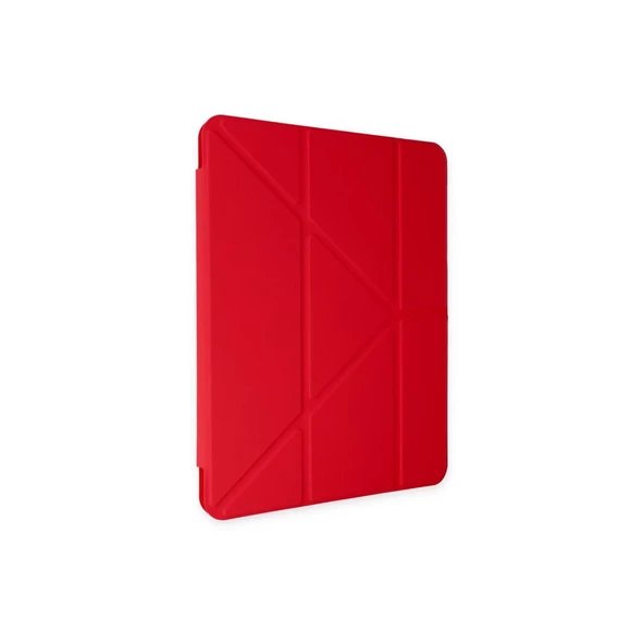 İpad Pro 11 (2018) Kılıf Kalemlikli Mars Tablet Kılıfı - Kırmızı ürün görseli 1