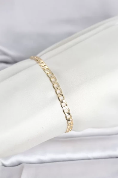 CM 14K Gold Renk Halka Zincir Model Kadın Bileklik - TJ-BB8287 ürün görseli 1