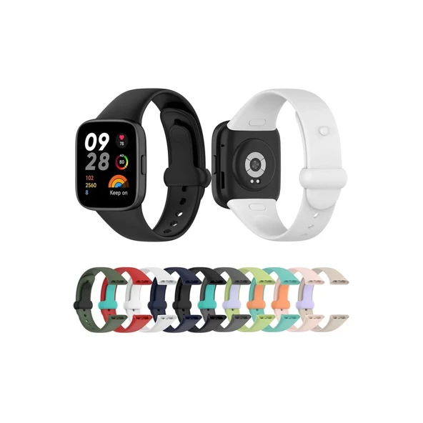 Xiaomi Redmi Watch 3 Origin Silikon Kordon - Beyaz - Resim 3