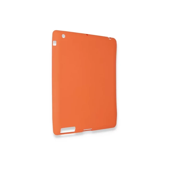 İpad 4 9.7 Kılıf Evo Tablet Silikon - Turuncu - Resim 2