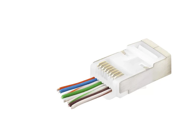 Cat6E Ez Rj45 Metal Konnektör 100 Adet Plastik Kutu - Beyaz ND2422 ürün görseli 1