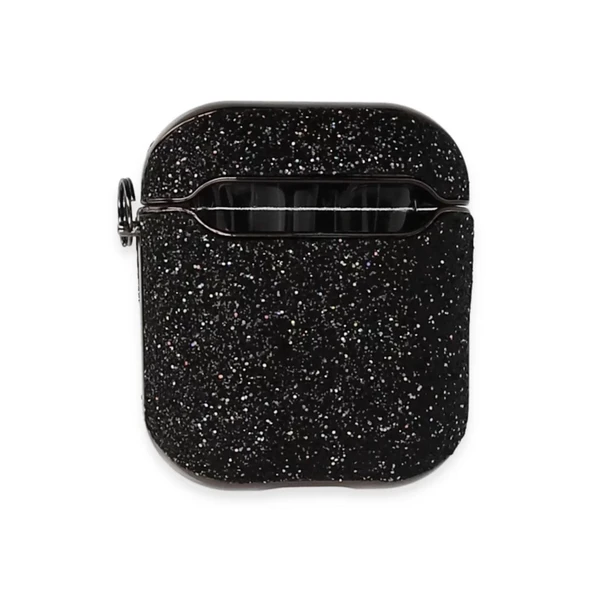 Airpods 2 (2.nesil) Spell Simli Kılıf - Siyah ürün görseli 1