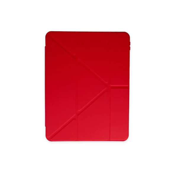 İpad Pro 11 (2024) Kılıf Kalemlikli Mars Tablet Kılıfı - Kırmızı ürün görseli 1