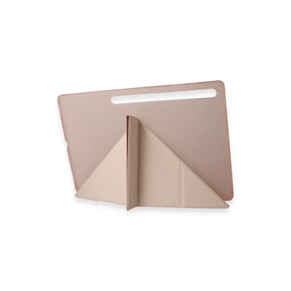 Samsung Galaxy Tab A9 Plus Kılıf Kalemlikli Mars Tablet Kılıfı - Rose Gold ürün görseli 1