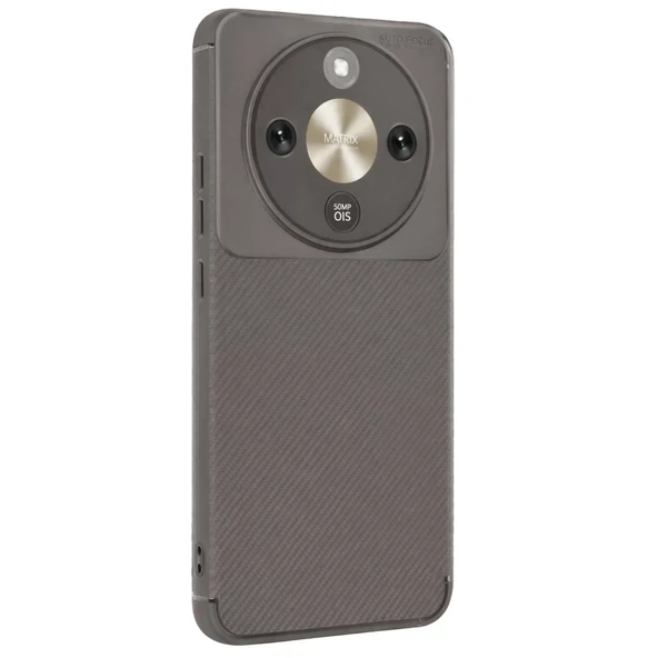 Huawei Honor Magic 8 Lite Auto Focus Karbon Kapak - Gri ürün görseli 1