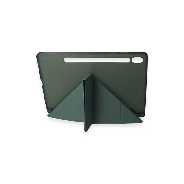 Samsung Galaxy T870 Tab S7 11 Kılıf Kalemlikli Mars Tablet Kılıfı - Koyu Yeşil ürün görseli 1