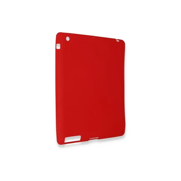 İpad 4 9.7 Kılıf Evo Tablet Silikon - Kırmızı - Resim 2