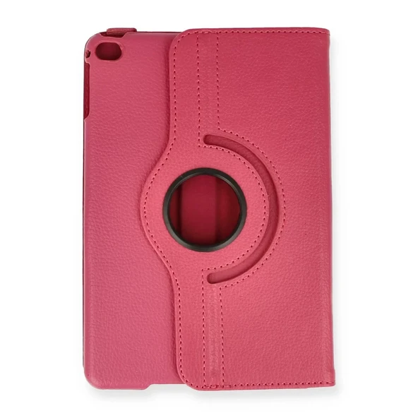 İpad Mini 4 Kılıf 360 Tablet Deri Kılıf - Pembe - Resim 2