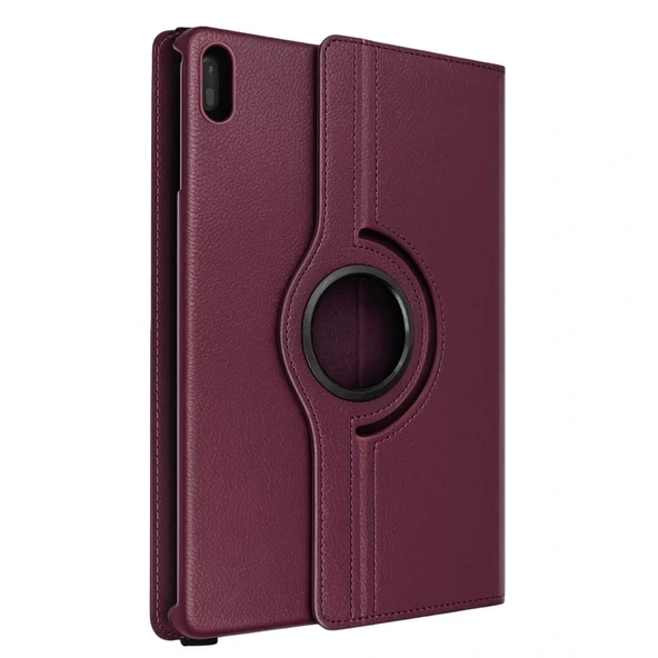 Huawei Matepad 11 10.9 360 Tablet Deri Kılıf - Mürdüm ürün görseli 1