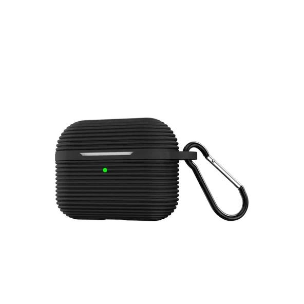 Airpods Pro 3 (3.nesil) Raven Silikon Kılıf - Siyah ürün görseli 1