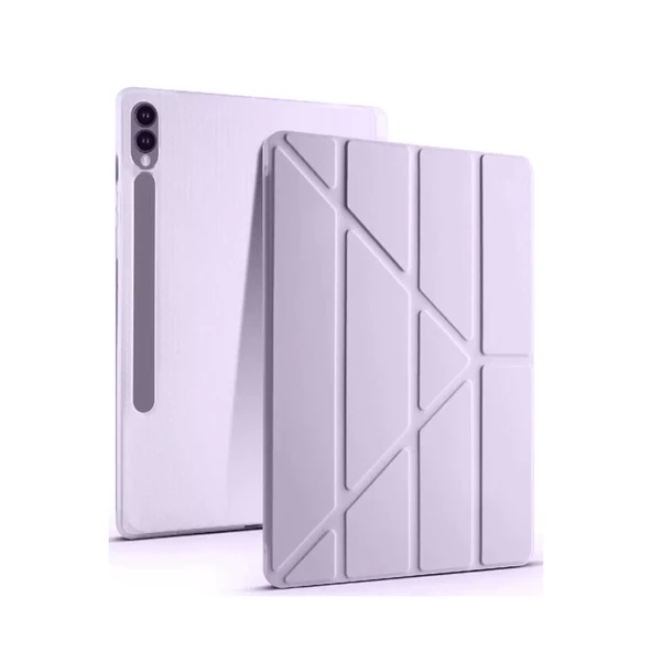 Samsung Galaxy X610 Tab S9 Fe Plus 12.4 Kılıf Kalemlikli Mars Tablet Kılıfı - Lila ürün görseli 1