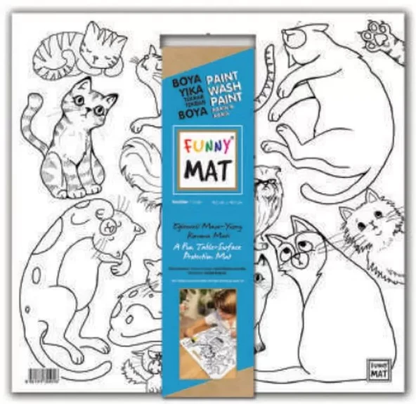 Funny Mat - Kediler 40x40cm ürün görseli 1
