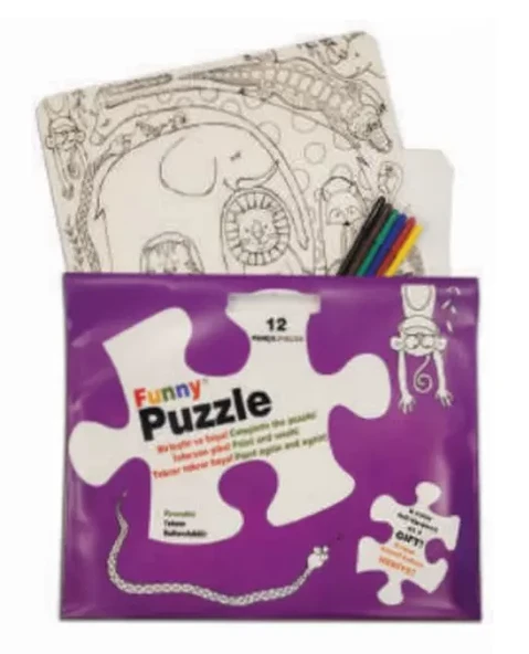 Funny Mat Puzzle - Sevimli Dostlar 30x40cm ürün görseli 1