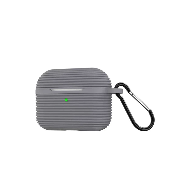 Airpods Pro 3 (3.nesil) Raven Silikon Kılıf - Gri ürün görseli 1