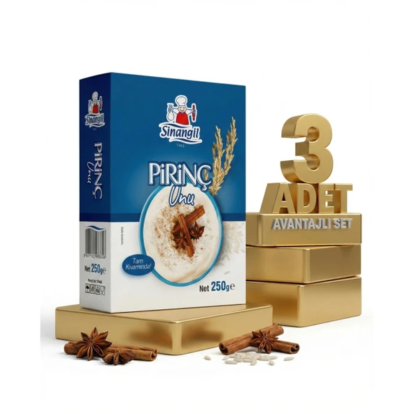 Sinangil Pirinç Unu 3x250 Gr ürün görseli 1