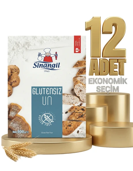 Sinangil Glutensiz Un 12x500 Gr - Resim 2
