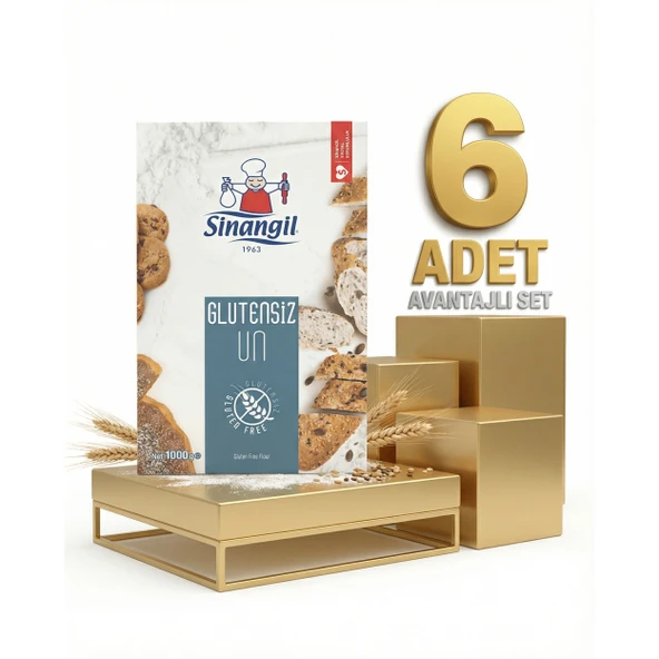 Sinangil Glutensiz Un 6x1 Kg ürün görseli 1